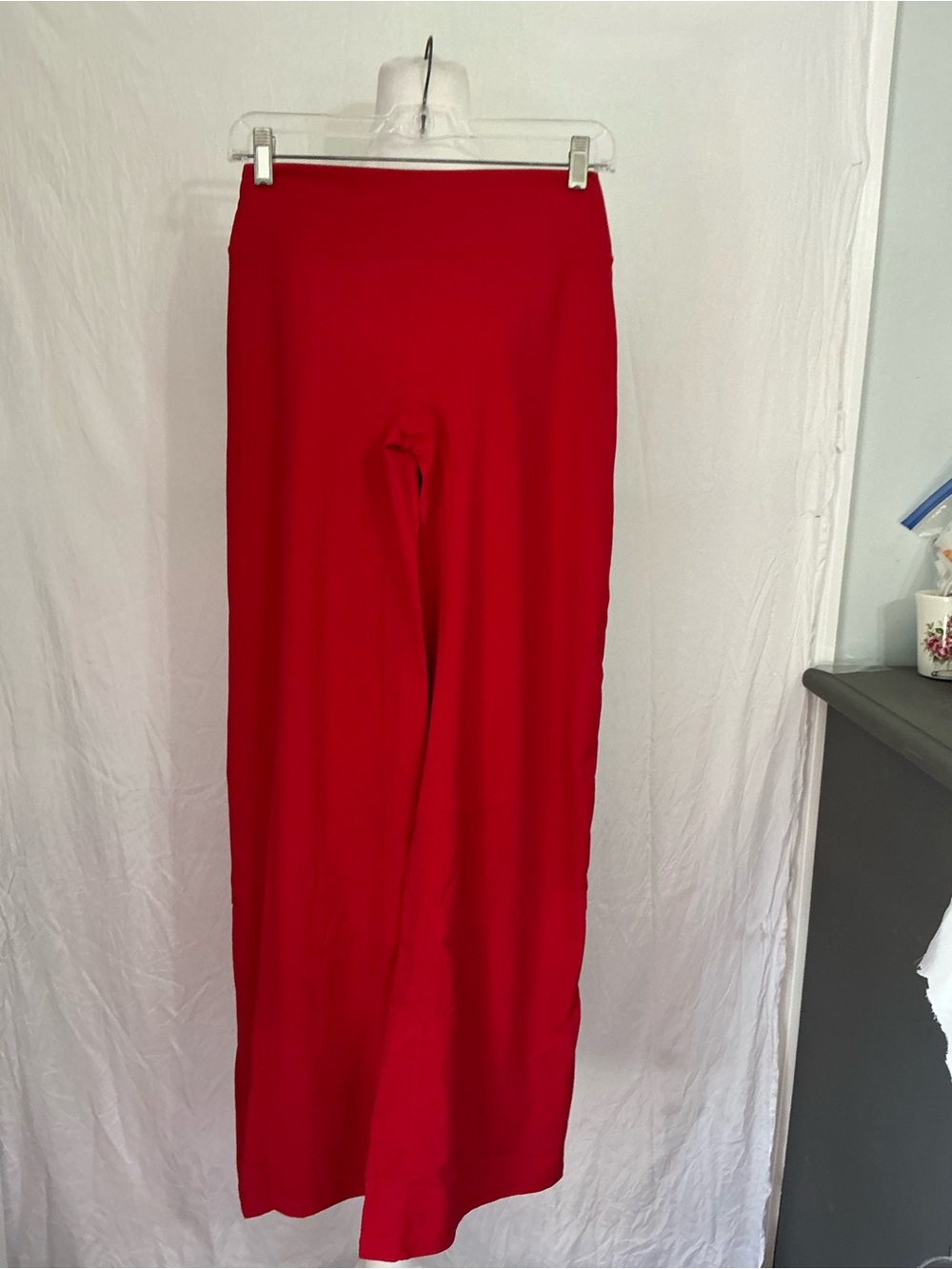 Unk Red Wide Leg Women's Pants
